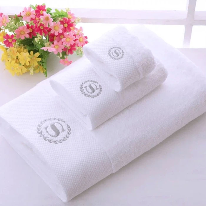 Serviettes de main blanche de luxe